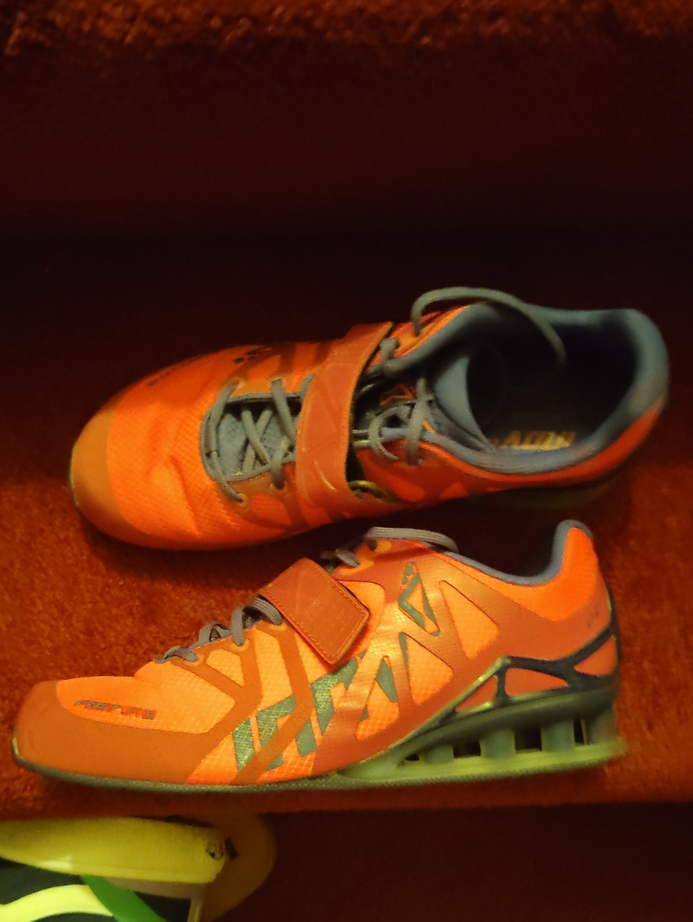 Kids Orange Athletic Sneakers with Strap
